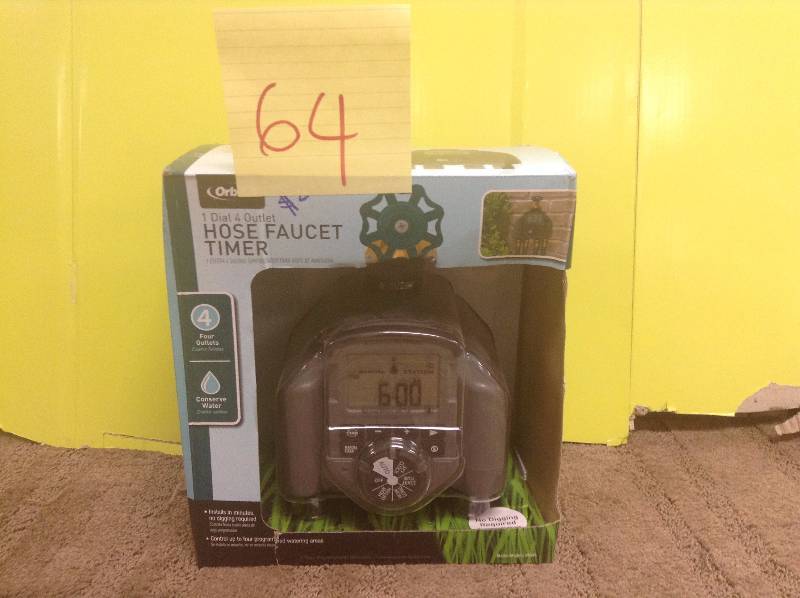 lot 64 image: Orbit Hose Faucet Timer Never used