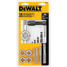 lot 88 image: Dewalt Fractional Tap and Large Hexagon Die Set (14-Piece)  never used