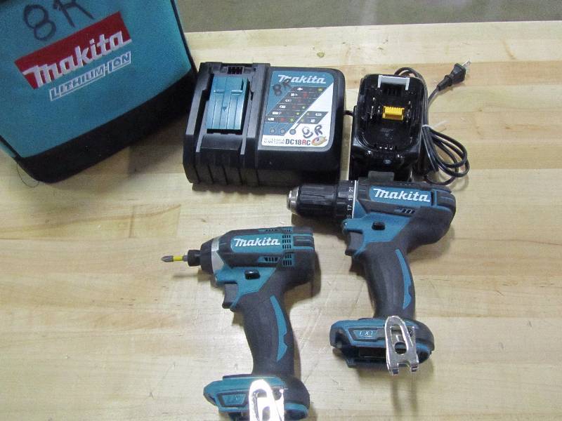 lot 12 image: 18-Volt LXT Lithium-Ion Sub-Compact Brushless Cordless 2-piece Combo Kit (Driver-Drill Impact Driver) 2.0Ah