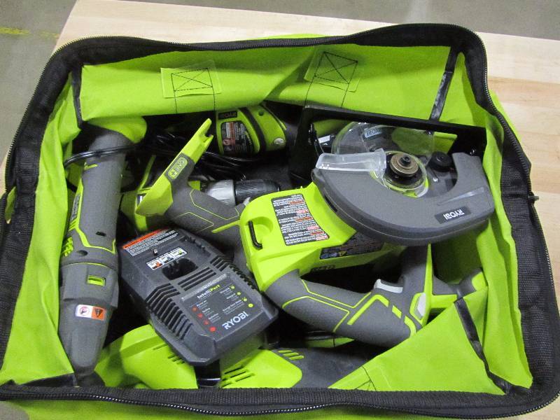 lot 19 image: Ryobi ONE 18-Volt Lithium-Ion Ultimate Combo Kit (6-Tool)