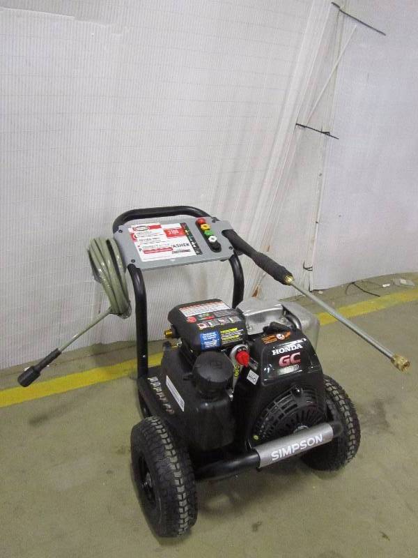 lot 20 image: Simpson Honda GC190 MegaShot 3100-PSI 2.5-GPM Gas Pressure Washer