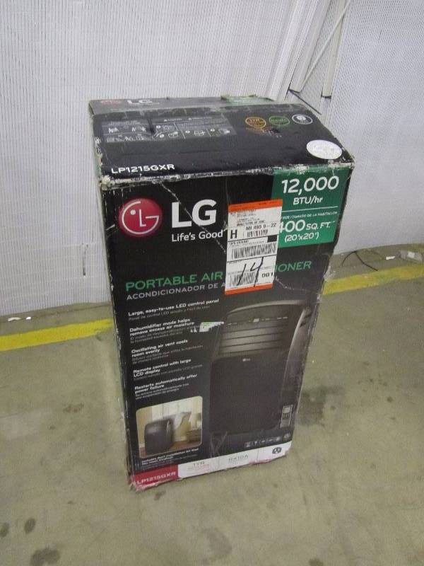 lot 33 image: LG 12,000 BTU Portable Air Conditioner and Dehumidifier Function with LCD Remote