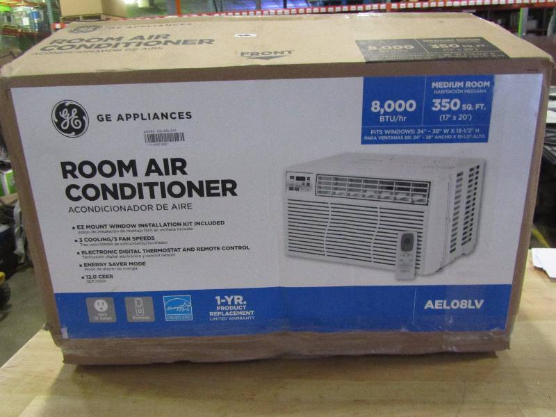 lot 35 image: G.E. 8001 BTU ENERGY STAR 115-Volt Electronic Through-the- Window Room Air Conditioner
