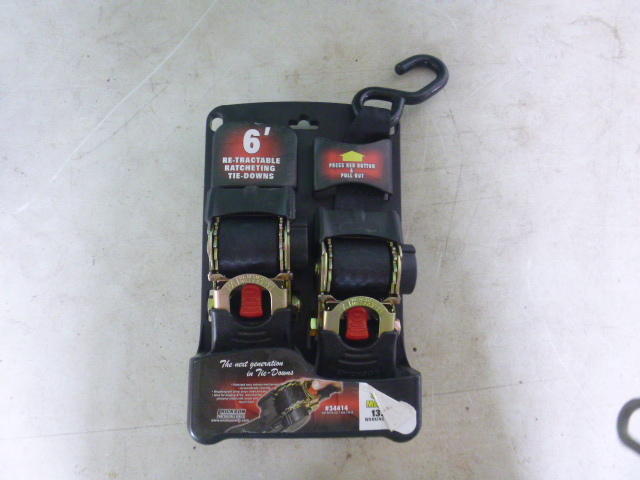 Re-Tractable Ratcheting Tie-Downs
