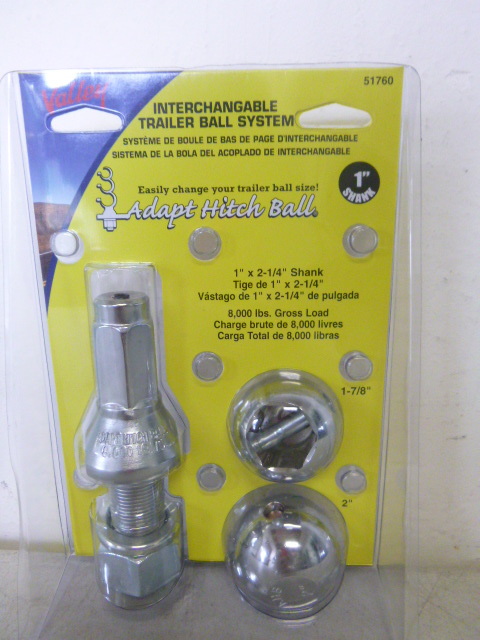 Valley Interchangeable Trailer Ball System
