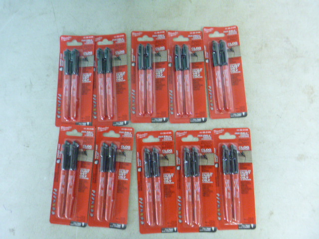 10 Packs of Milwaukee Inkzall Job Site Markers