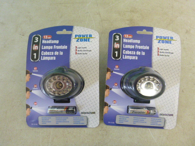2 Power Zone LED Headlamps
