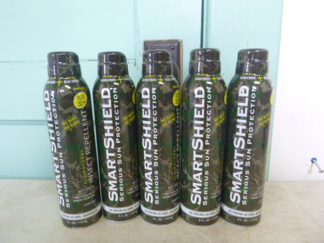 6 Bottles of Smart Shield Serious Sun Protector and Insect Repellent