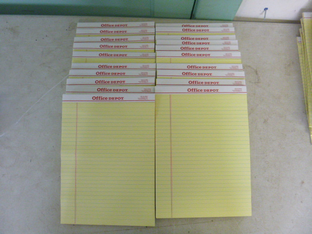20 Yellow Legal Size Lined Note Pads
