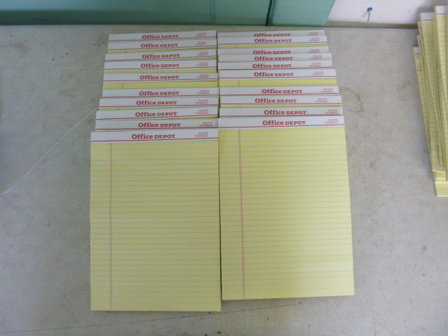 20 Yellow Legal Size Lined Note Pads
