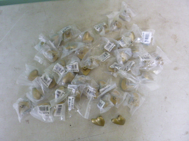 Lot of Heart-Shaped Cabinet Knobs