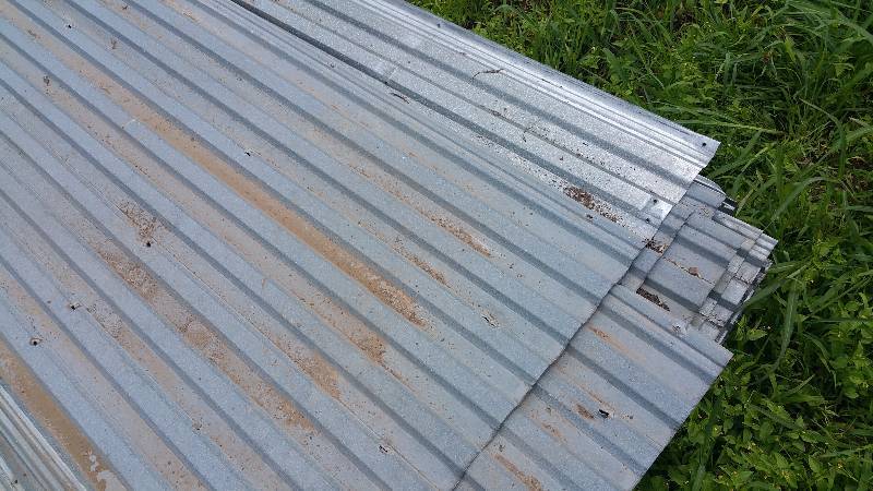 lot 7A image: (65) 20 Sheets of Galvanized Steel