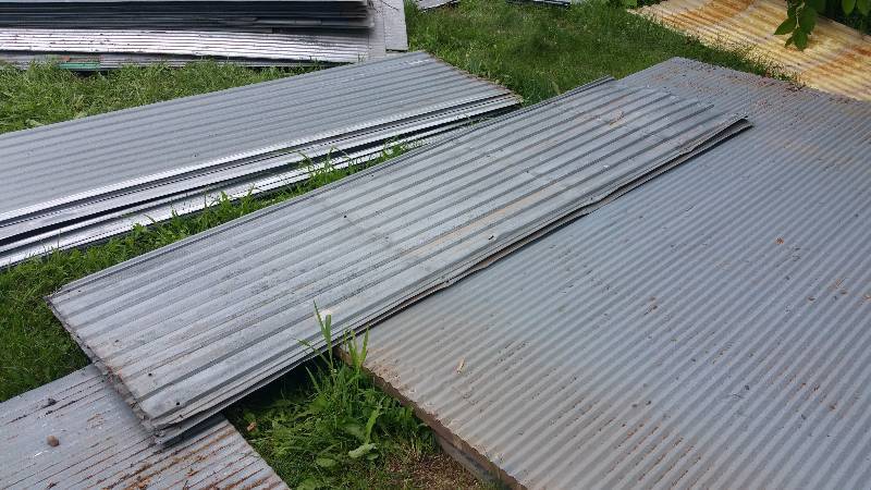 lot 14 image: (2) 10 Galvanized Steel Sheets