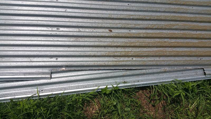 lot 17 image: (4) Sheets of Galvanized Steel - Various Sizes 9, 7, etc.