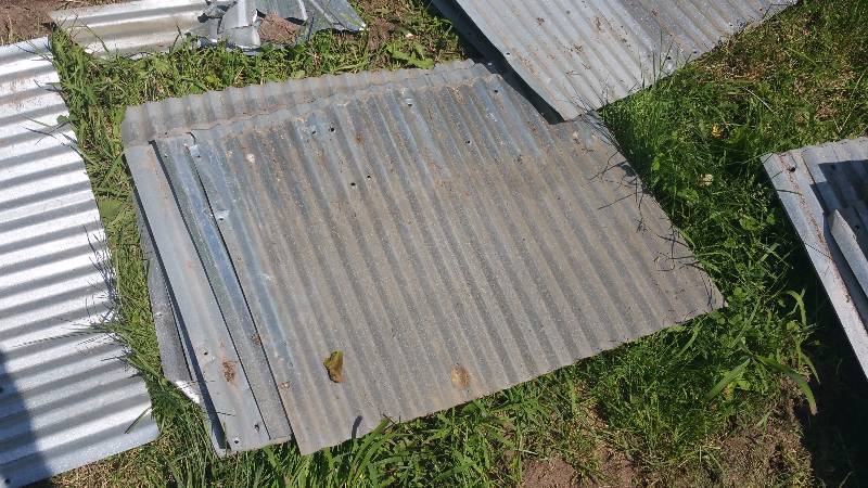 lot 18 image: (10) Pieces of Galvanized Steel 3, etc and Some Scrap Pieces