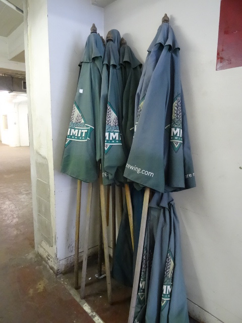lot 7 image: 9 Summit Brewing Patio Umbrellas