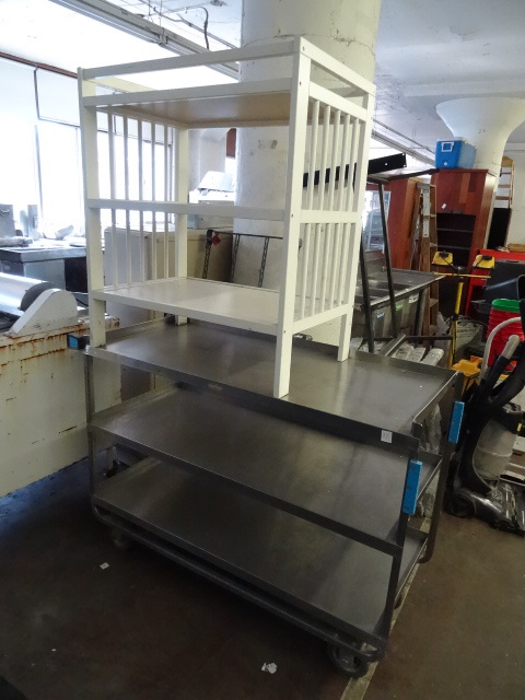 lot 27 image: Lakeside 3 Tier Stainless Cart.