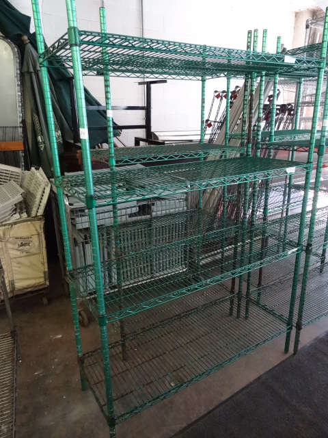 lot 29 image: Eagle 4 Tier Wire Rack NSF. 48 X 18 X 74