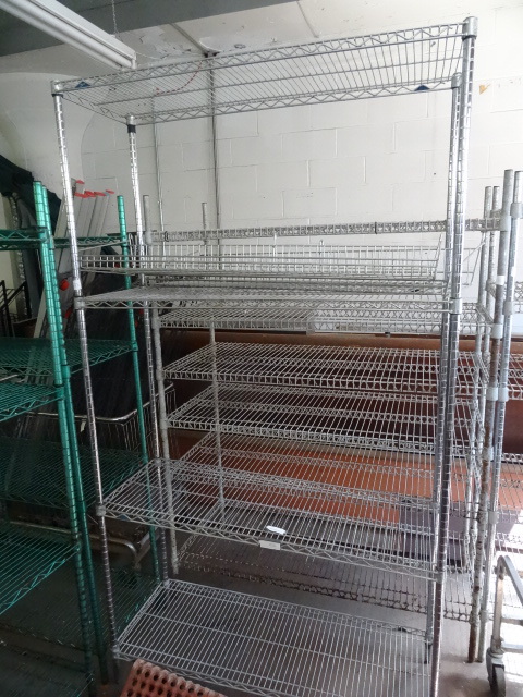 lot 33 image: 4 Tier NSF Metro Shelving Unit 48 X 18 X 86