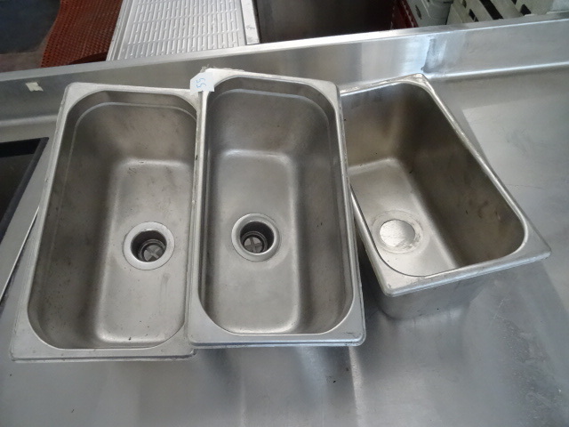 lot 55 image: 3 Drop In Sinks 7 X 13
