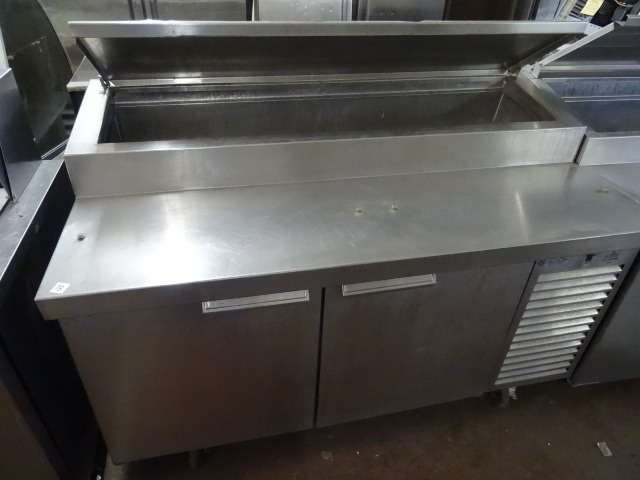 lot 78 image: Wrapped Rail Refrigerated Prep Station