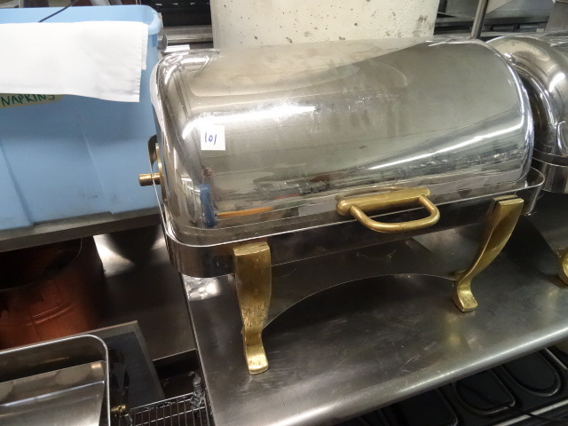 lot 101 image: Roll Top Chaffing Pan