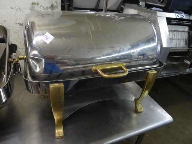 lot 102 image: Roll Top Chaffing Pan