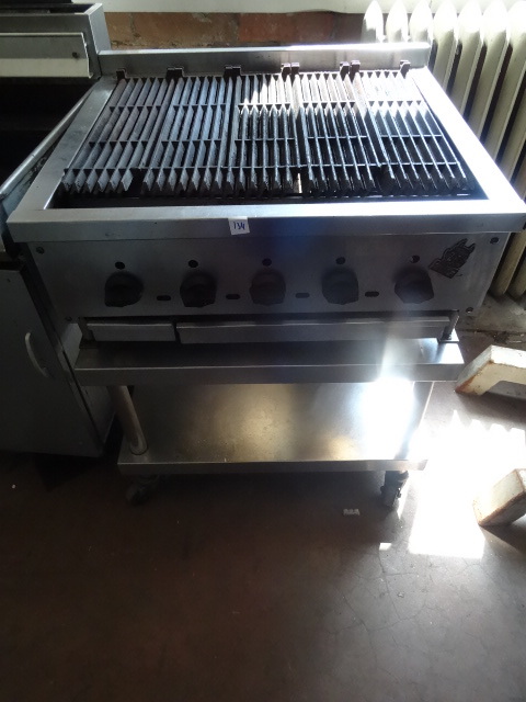 lot 134 image: Wolf Natural Gas Broiler. 5 Burner