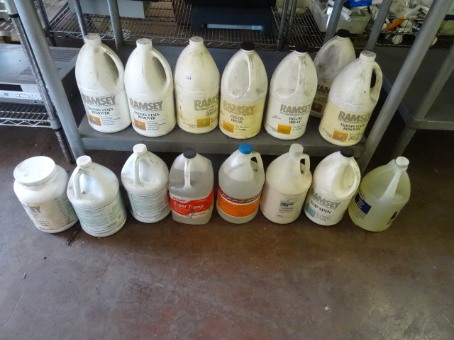 lot 146 image: 15 Gals Of Misc Cleaning Chemicals