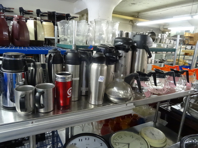 lot 157 image: Misc Coffee Pots, Air Pump Coffee Pots,