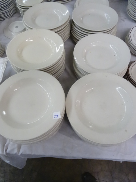 lot 172 image: 6 Stacks Of Misc Pasta Bowls