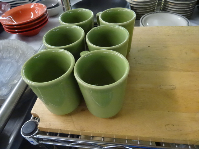 lot 178 image: 3 Sets Of Colored Coffee Cups. 18 Total