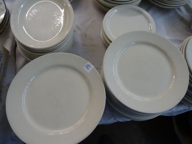 lot 182 image: 5 Stacks Of Misc Dinner Plates