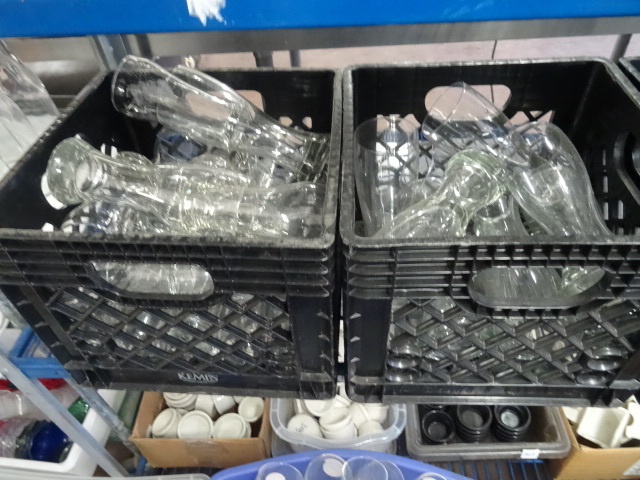 lot 205 image: 3Milk Crates of Pilsner Bar Glasses