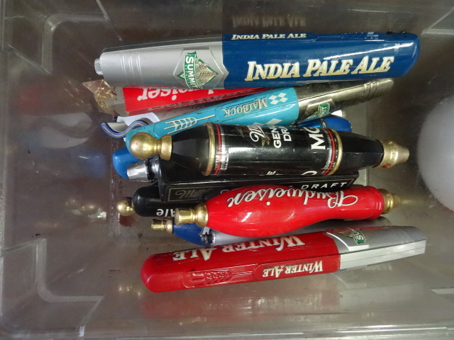 lot 224 image: Bin Of Misc Beer Taps