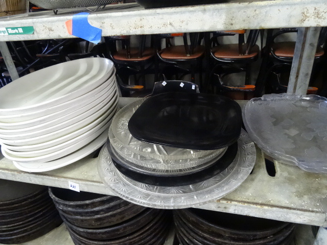 lot 231 image: Bon Chef Platters. Misc Plastic Trays