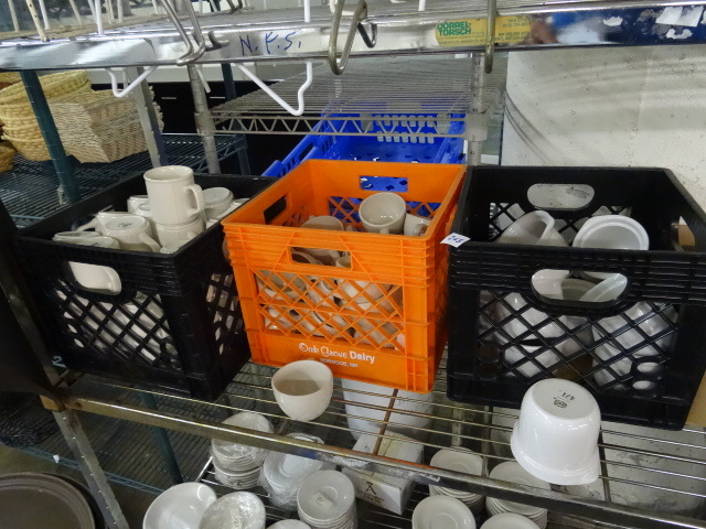 lot 265 image: 2 Milk Crates Of Coffee Cups,