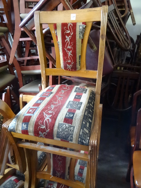 lot 269 image: 8 Wood Framed And  Restaurant Chairs