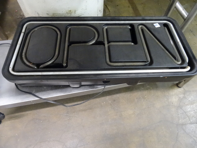 lot 283 image: Neon open sign