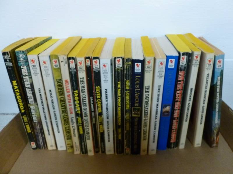 lot 40 image: Vintage Louis Lamour Books
