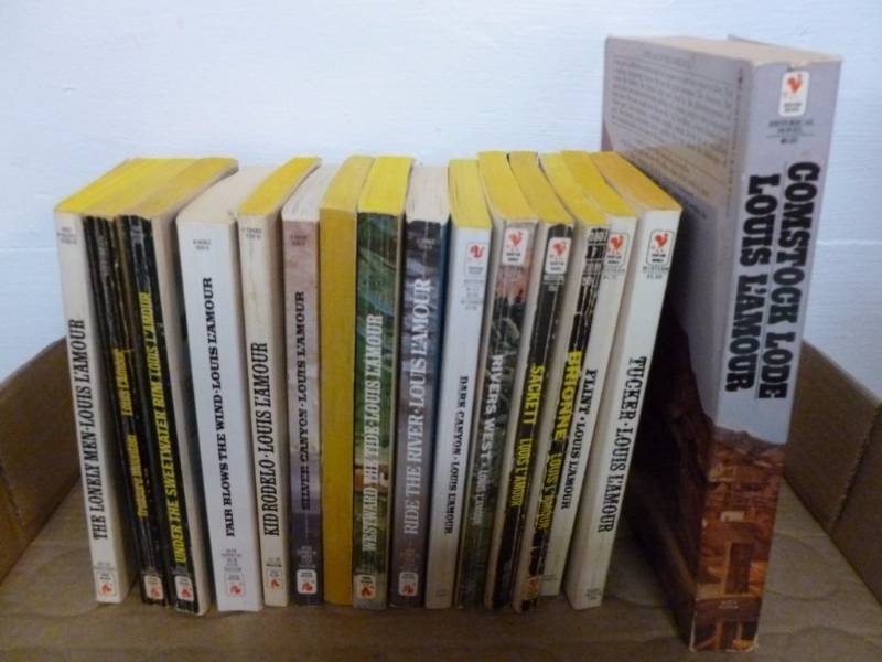 lot 41 image: Vintage Louis Lamour Books