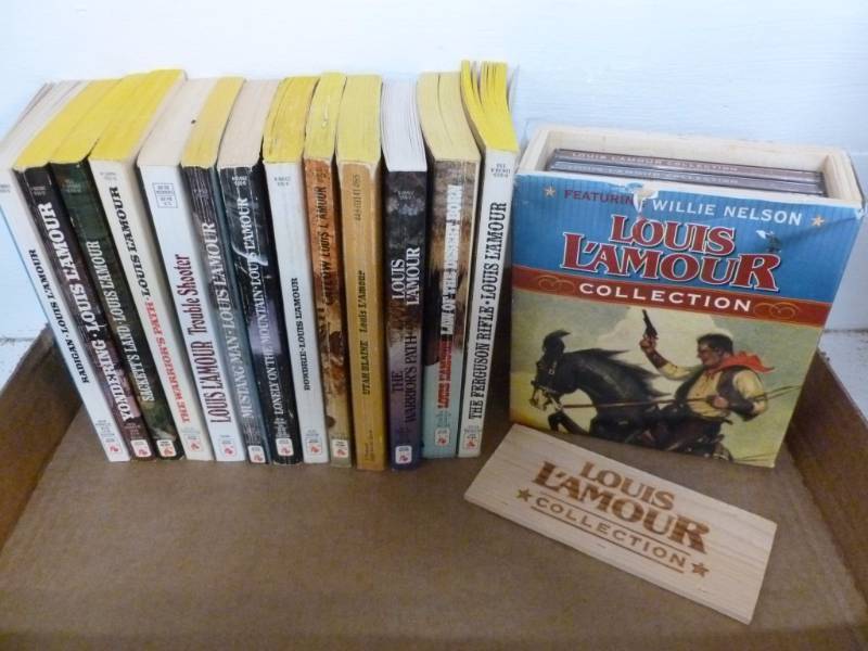 lot 42 image: Vintage Louis Lamour Books