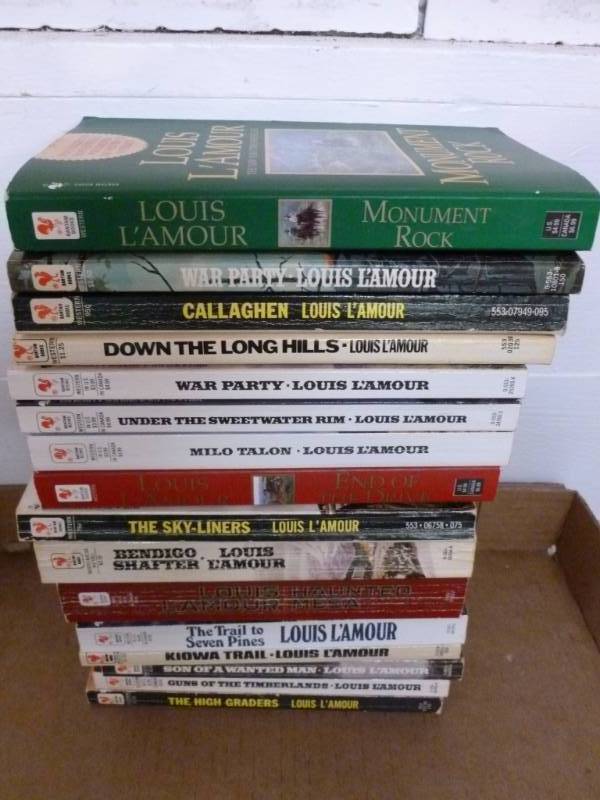 lot 44 image: Vintage Louis Lamour Books