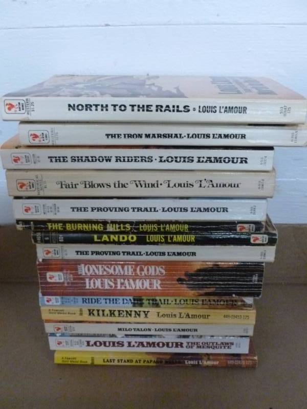 lot 45 image: Vintage Louis Lamour Books