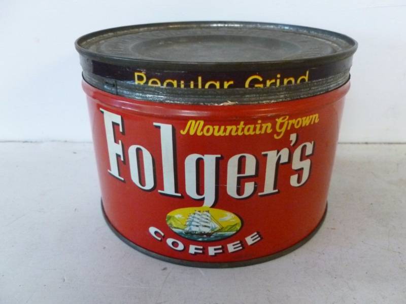 lot 76 image: Vintage Coffee Can