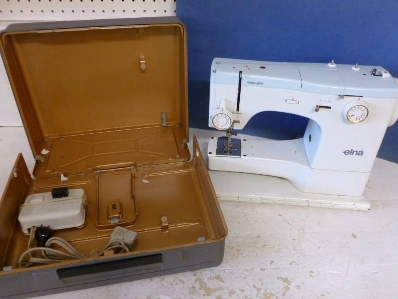 lot 113 image: Elna Sewing Machine