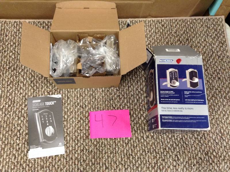 lot 47 image: Schilage keyless door entry not used