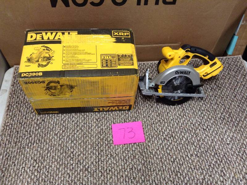 lot 73 image: Dewalt 20V Circular Saw Tool Only DC390B not used