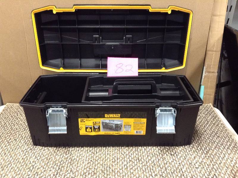 lot 82 image: Dewalt 28 Tool Box not used