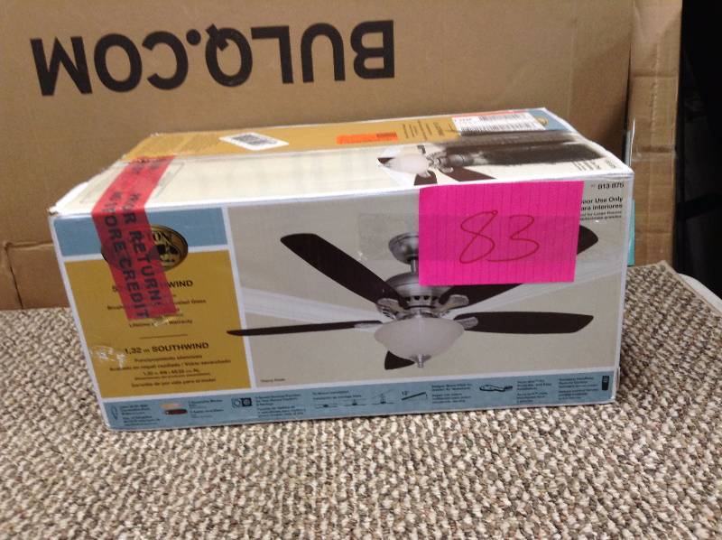 lot 83 image: Hampton Bay Southwind 52 Indoor Ceiling Fan